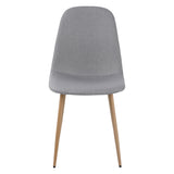 ALBATROS Designer Esszimmerstuhl FANO | 4er Set | Schwarz, Grau, Beige | Stoff Bezug