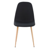 ALBATROS Designer Esszimmerstuhl FANO | 4er Set | Schwarz, Grau, Beige | Stoff Bezug