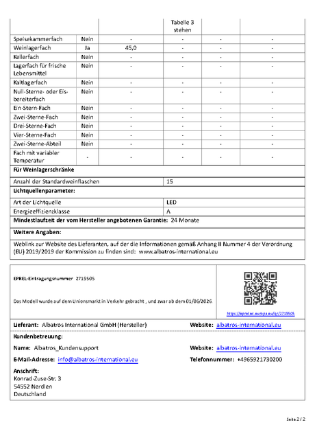 WK 50 Weinkühlschrank – 15 Flaschen, 5–20 °C einstellbar, abschließbar, LED-Beleuchtung, Glastür, Touchscreen, 4 Holz-Einlegeböden, leise