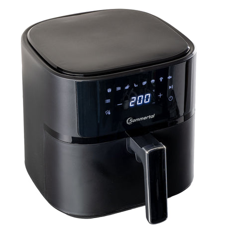 Sommertal Heißluftfritteuse HF570 – 5,7L XL Airfryer - Touchscreen, 8 Programme, 1700 Watt, TÜV Rheinland GS geprüft