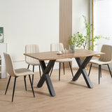 ALBATROS Designer Esszimmerstuhl GARDA | 4er Set | Schwarz, Braun, Anthrazit, Beige | Stoff Bezug