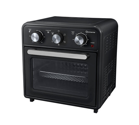 Minibackofen 20 Liter mit Umluft & Heißluftfritteuse, Mini Backofen 1800W