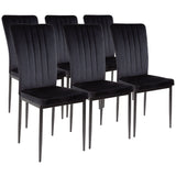 ALBATROS Designer Esszimmerstuhl MODENA | 4er/6er Set | Schwarz, Grau, Braun| Samt Bezug