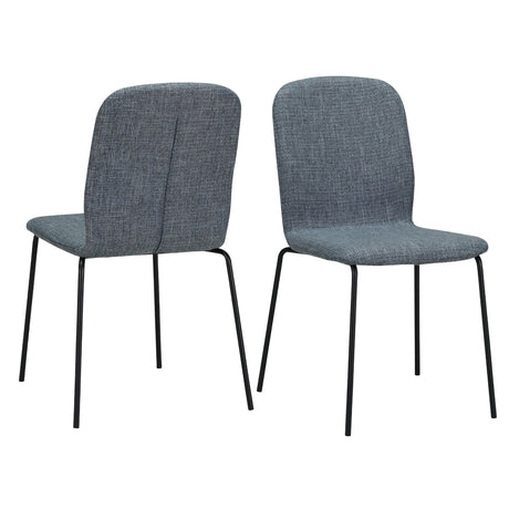 RAVINO Designer Stapelstühle 4er Set ENNA  / S10 mit Stoffbezug, Konferenzstühle Besucherstühle