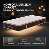 Arensberger Kupfermatratze mit Federkern & Kupferschaum + integrierter Topper | Höhe 25cm | Härtegrad H3/ H4