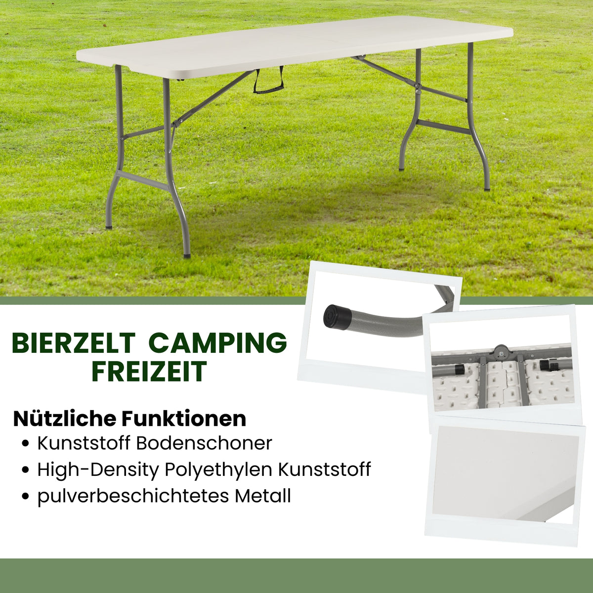 Buffettisch Klapptisch, robuste Konstruktion klappbar