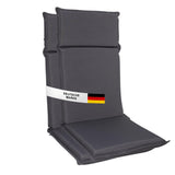 Gartenstuhl Sitzauflage 2er/4er Set 106x45cm, Gartenstuhlauflagen