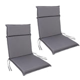 Gartenstuhl Sitzauflage 2er/4er Set 99x45cm, Gartenstuhlauflagen
