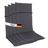 Gartenstuhl Sitzauflage 2er/4er Set 106x45cm, Gartenstuhlauflagen