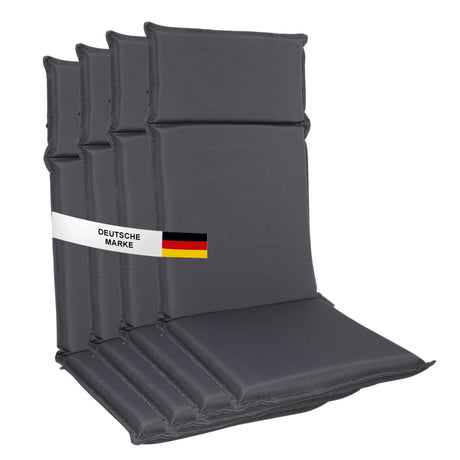 Gartenstuhl Sitzauflage 2er/4er Set 106x45cm, Gartenstuhlauflagen