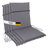Gartenstuhl Sitzauflage 2er/4er Set 99x45cm, Gartenstuhlauflagen