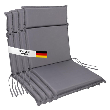 Gartenstuhl Sitzauflage 2er/4er Set 99x45cm, Gartenstuhlauflagen