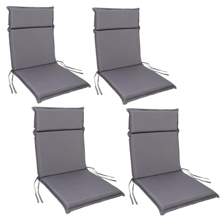Gartenstuhl Sitzauflage 2er/4er Set 99x45cm, Gartenstuhlauflagen