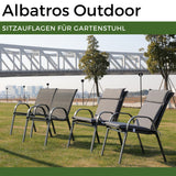 Gartenstuhl Sitzauflage 2er/4er Set 99x45cm, Gartenstuhlauflagen