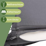 Gartenstuhl Sitzauflage 2er/4er Set 106x45cm, Gartenstuhlauflagen