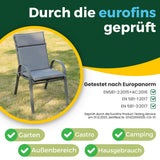 Gartenstühle Kuba mit Sitzauflage, stapelbar mit robustem Metallgestell