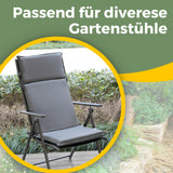 Gartenstuhl Sitzauflage 2er/4er Set 106x45cm, Gartenstuhlauflagen