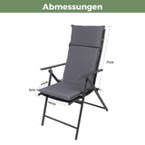Gartenstuhl Sitzauflage 2er/4er Set 106x45cm, Gartenstuhlauflagen