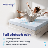 Arensberger Matratzen Topper LUXURY, 10cm hoch Gelschaum und Memory Gel Foam Matratzentopper,