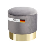 Sitzhocker mit Stauraum NIZZA Sherpa oder Samtbezug