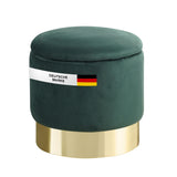 Sitzhocker mit Stauraum NIZZA Sherpa oder Samtbezug