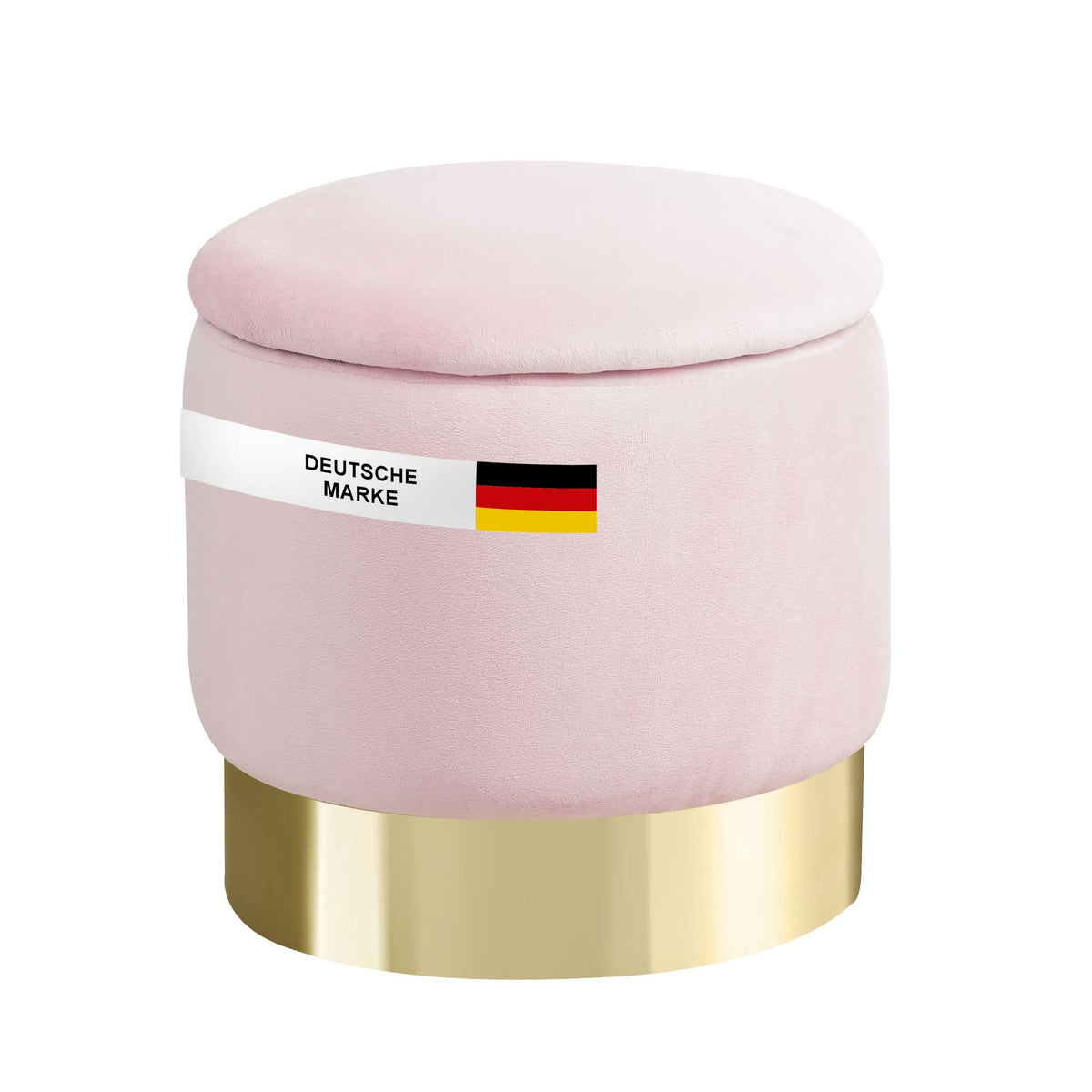 Sitzhocker mit Stauraum NIZZA Sherpa oder Samtbezug