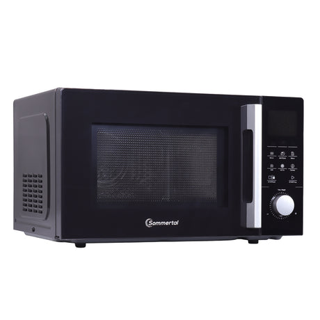 4in1 Mikrowelle MW2200 25L - Touch, Grill, Heißluft, 8 Programme, 60 Min Timer, Kindersicherung, Express-Start, Rost, Crisp-Pfanne