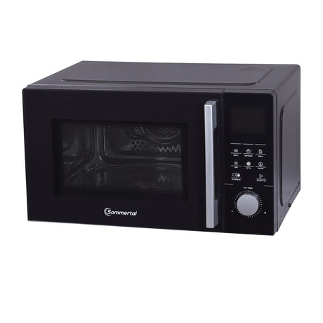 4in1 Mikrowelle MW2200 25L - Touch, Grill, Heißluft, 8 Programme, 60 Min Timer, Kindersicherung, Express-Start, Rost, Crisp-Pfanne