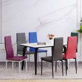 ALBATROS Designer Esszimmerstuhl MILANO | 4er/6er Set | Schwarz, Grau, Beige, Braun, Rot, Weiß | Kunstleder Bezug