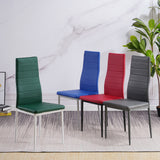 ALBATROS Designer Esszimmerstuhl MILANO | 4er/6er Set | Schwarz, Grau, Beige, Braun, Rot, Weiß | Kunstleder Bezug