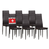 ALBATROS Designer Esszimmerstuhl MILANO | 4er/6er Set | Schwarz, Grau, Beige, Braun, Rot, Weiß | Kunstleder Bezug