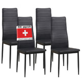 ALBATROS Designer Esszimmerstuhl MILANO | 4er/6er Set | Schwarz, Grau, Beige, Braun, Rot, Weiß | Kunstleder Bezug