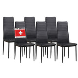 ALBATROS Designer Esszimmerstuhl MILANO | 4er/6er Set | Schwarz, Grau, Beige, Braun, Rot, Weiß | Kunstleder Bezug