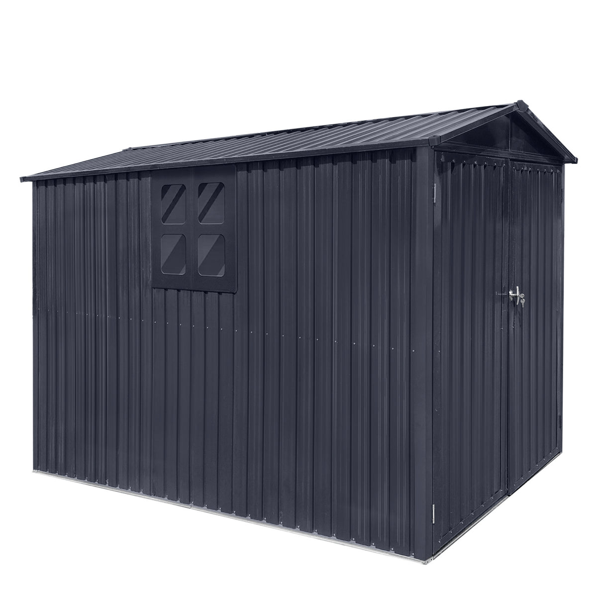 Albatros Premium Motorradgarage – verzinktes Metall in Anthrazit (RAL 7016) | 169x308x191cm