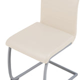 ALBATROS Freischwinger Designerstuhl MURANO | 4er Set | Schwarz, Grau, Beige, Braun, Weiß | Kunstleder Bezug