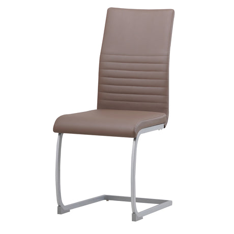 ALBATROS Freischwinger Designerstuhl MURANO | 4er Set | Schwarz, Grau, Beige, Braun, Weiß | Kunstleder Bezug