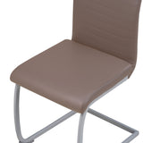 ALBATROS Freischwinger Designerstuhl MURANO | 4er Set | Schwarz, Grau, Beige, Braun, Weiß | Kunstleder Bezug