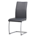 ALBATROS Freischwinger Designerstuhl MURANO | 4er Set | Schwarz, Grau, Beige, Braun, Weiß | Kunstleder Bezug