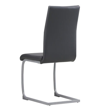 ALBATROS Freischwinger Designerstuhl MURANO | 4er Set | Schwarz, Grau, Beige, Braun, Weiß | Kunstleder Bezug