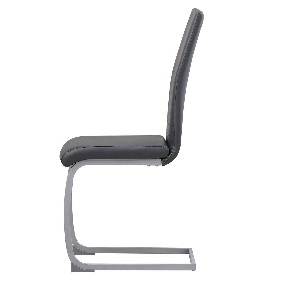 ALBATROS Freischwinger Designerstuhl MURANO | 4er Set | Schwarz, Grau, Beige, Braun, Weiß | Kunstleder Bezug