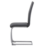 ALBATROS Freischwinger Designerstuhl MURANO | 4er Set | Schwarz, Grau, Beige, Braun, Weiß | Kunstleder Bezug