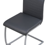 ALBATROS Freischwinger Designerstuhl MURANO | 4er Set | Schwarz, Grau, Beige, Braun, Weiß | Kunstleder Bezug