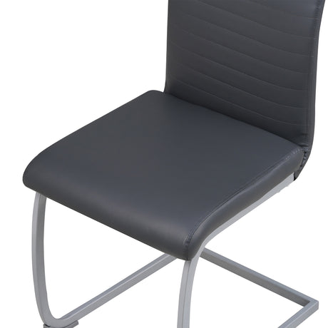 ALBATROS Freischwinger Designerstuhl MURANO | 4er Set | Schwarz, Grau, Beige, Braun, Weiß | Kunstleder Bezug
