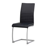 ALBATROS Freischwinger Designerstuhl MURANO | 4er Set | Schwarz, Grau, Beige, Braun, Weiß | Kunstleder Bezug