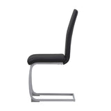 ALBATROS Freischwinger Designerstuhl MURANO | 4er Set | Schwarz, Grau, Beige, Braun, Weiß | Kunstleder Bezug