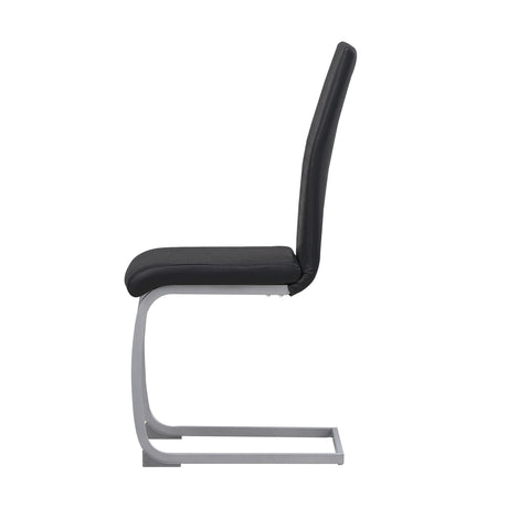 ALBATROS Freischwinger Designerstuhl MURANO | 4er Set | Schwarz, Grau, Beige, Braun, Weiß | Kunstleder Bezug