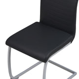 ALBATROS Freischwinger Designerstuhl MURANO | 4er Set | Schwarz, Grau, Beige, Braun, Weiß | Kunstleder Bezug