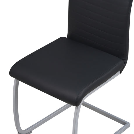 ALBATROS Freischwinger Designerstuhl MURANO | 4er Set | Schwarz, Grau, Beige, Braun, Weiß | Kunstleder Bezug