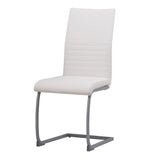 ALBATROS Freischwinger Designerstuhl MURANO | 4er Set | Schwarz, Grau, Beige, Braun, Weiß | Kunstleder Bezug