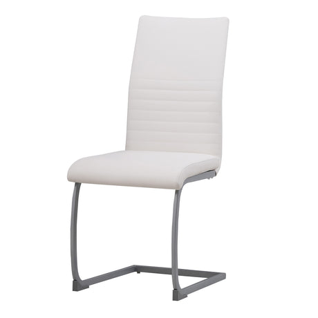 ALBATROS Freischwinger Designerstuhl MURANO | 4er Set | Schwarz, Grau, Beige, Braun, Weiß | Kunstleder Bezug